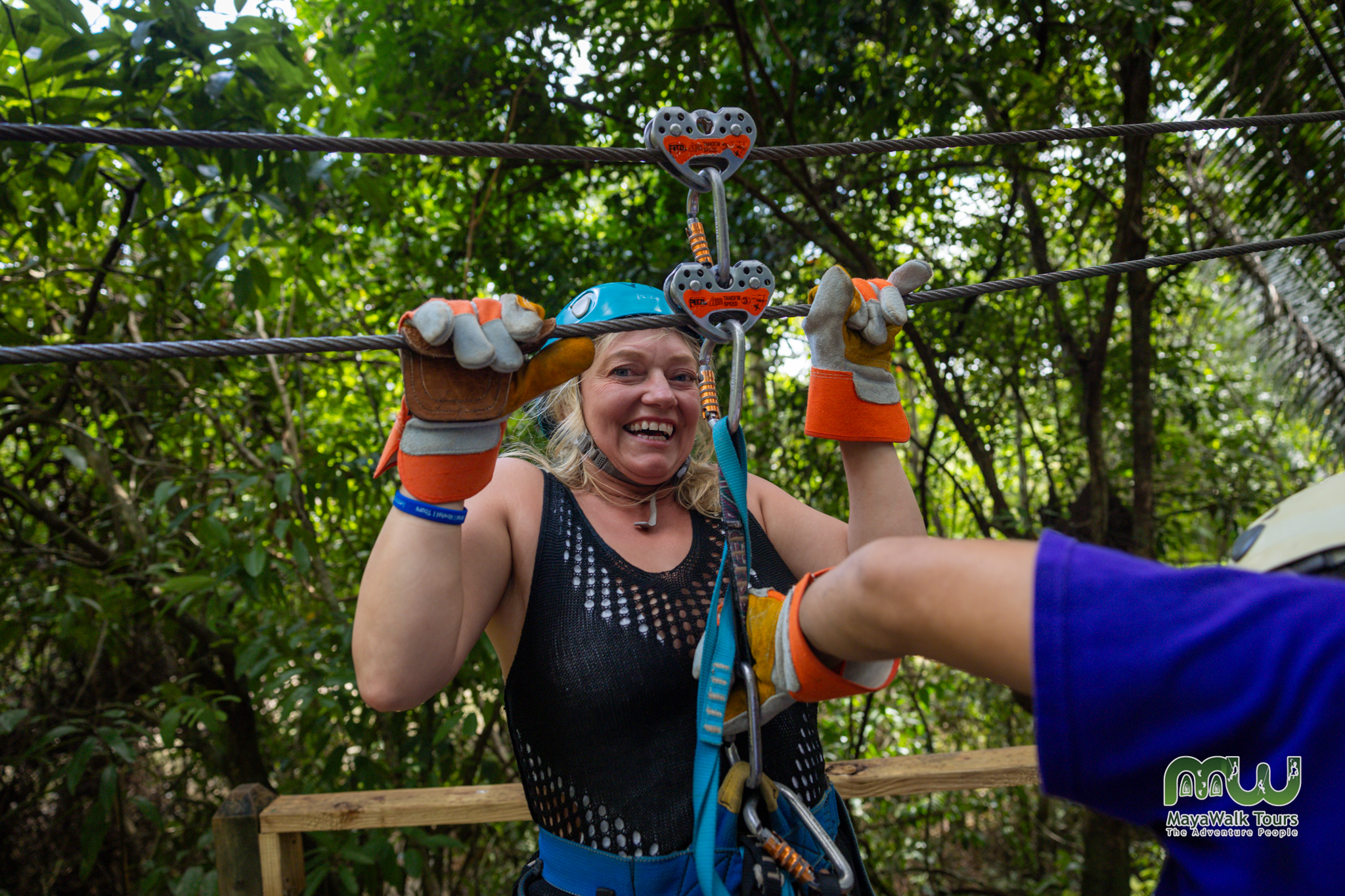 Ziplining in Belize