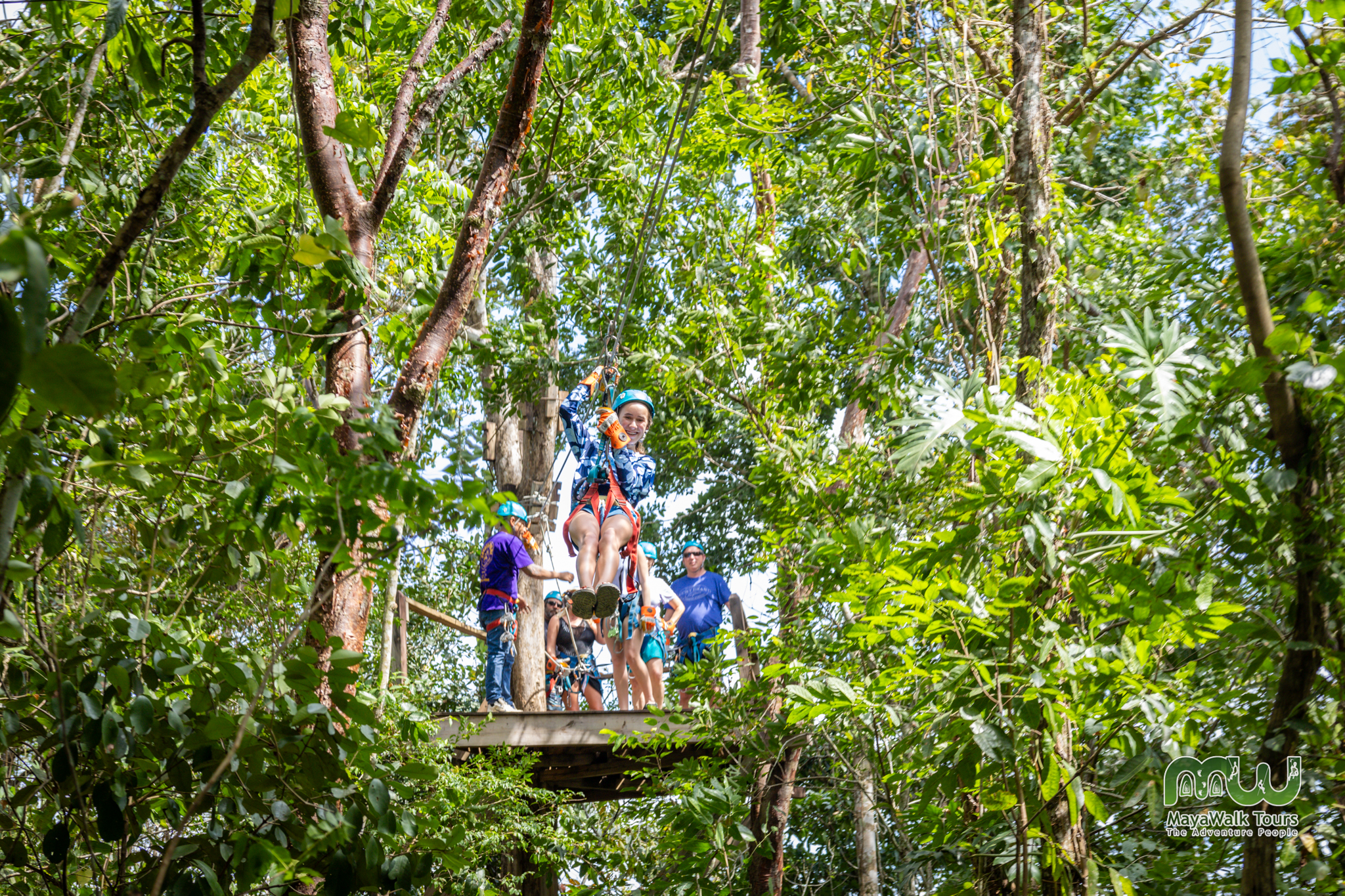 Ziplining in Belize