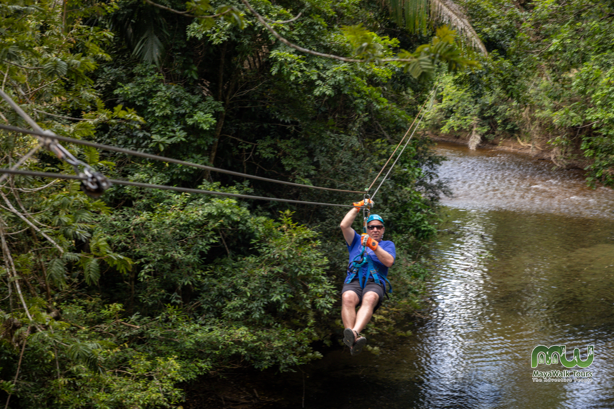 Ziplining in Belize