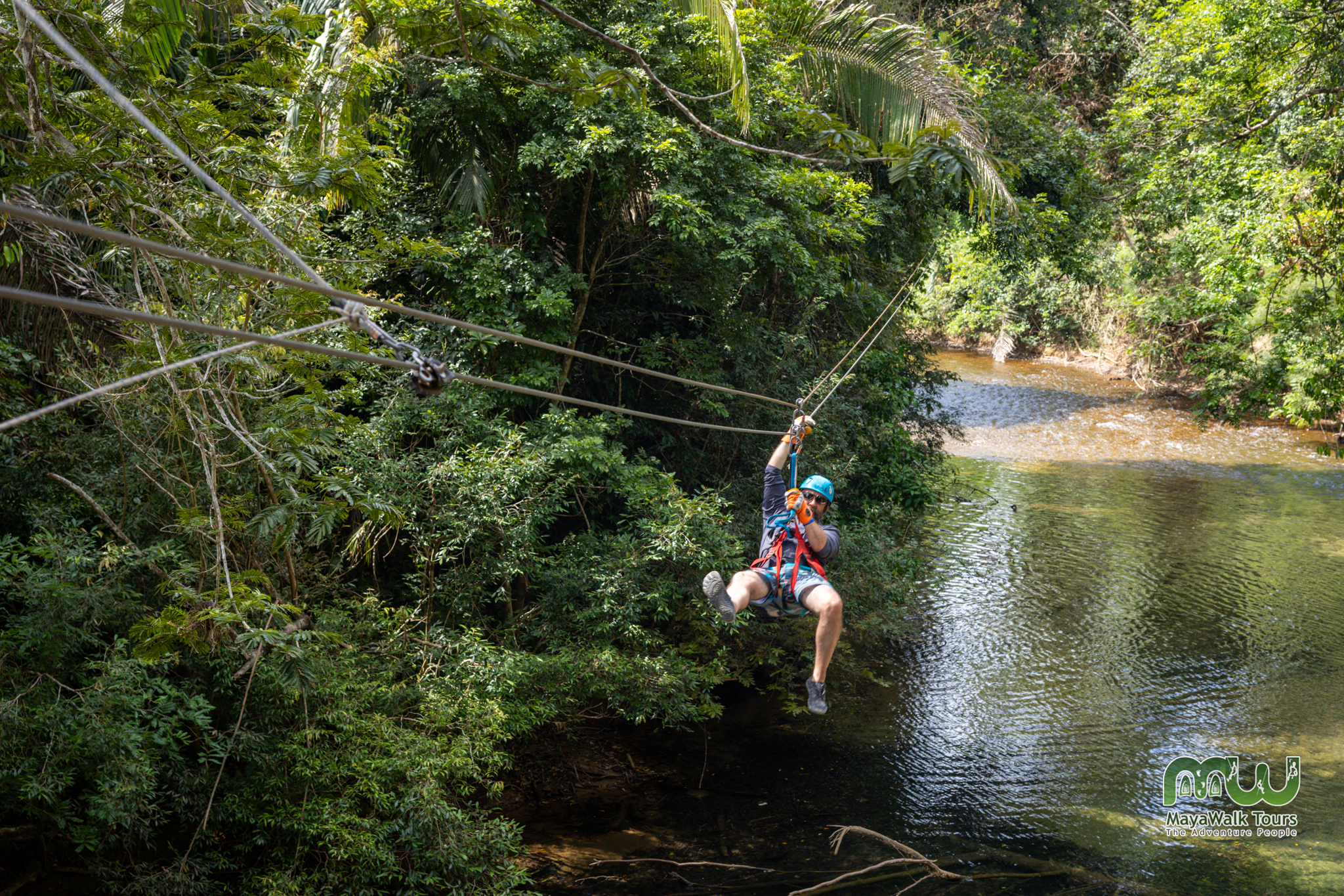 Ziplining in Belize