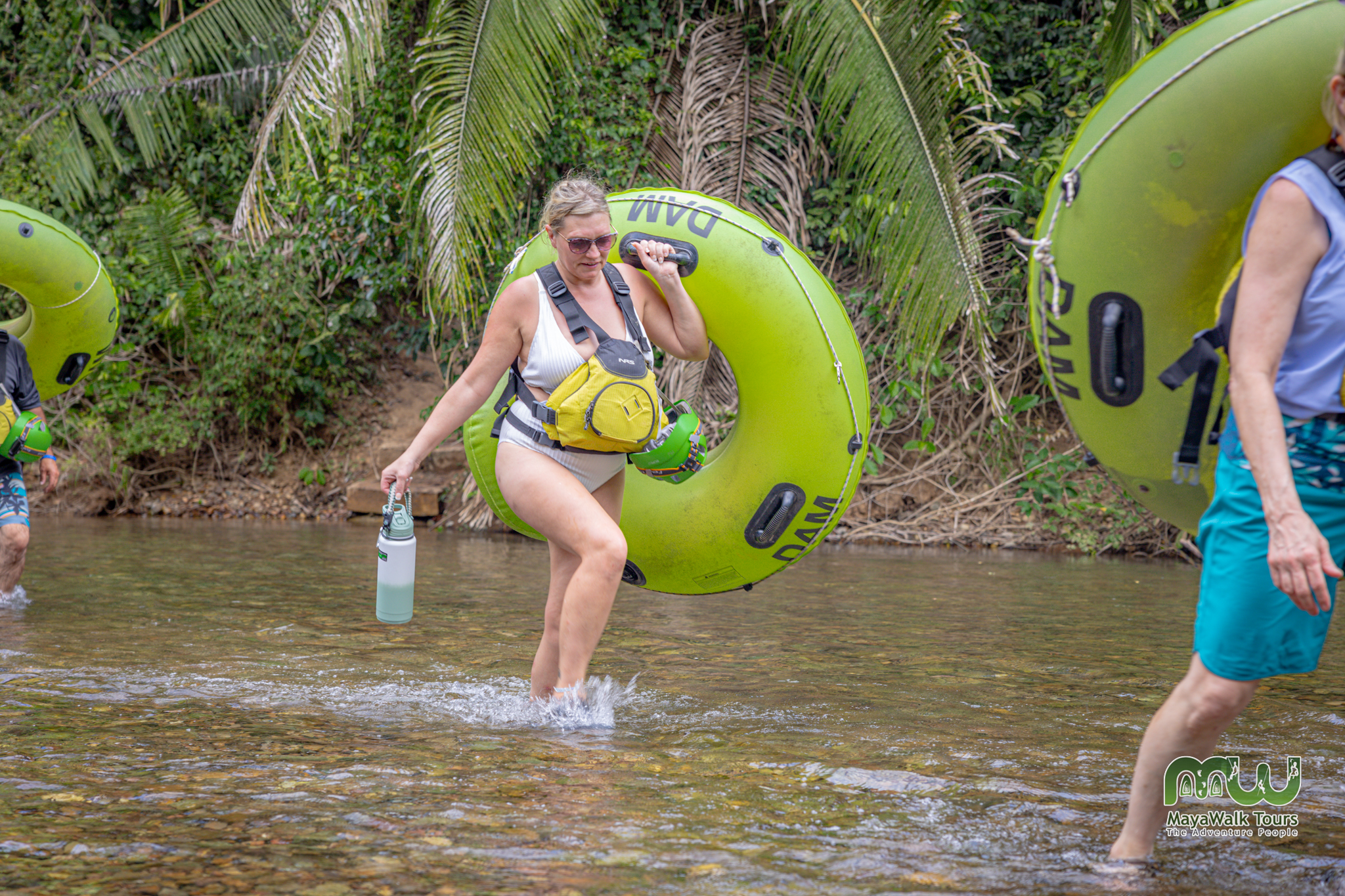 Belize cave tubing